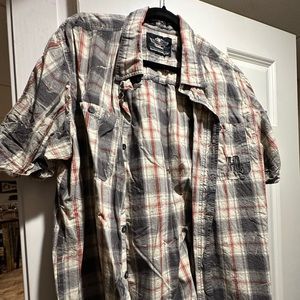 Harley Davidson button down.